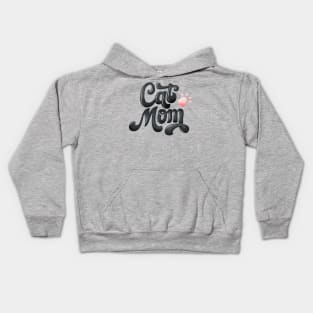 Cat mom Kids Hoodie